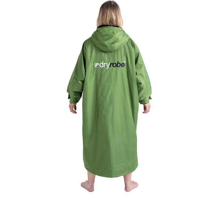 2023 Dryrobe Advance Langarmshirt Wechsel Robe DR100L - Black / Waldgrn